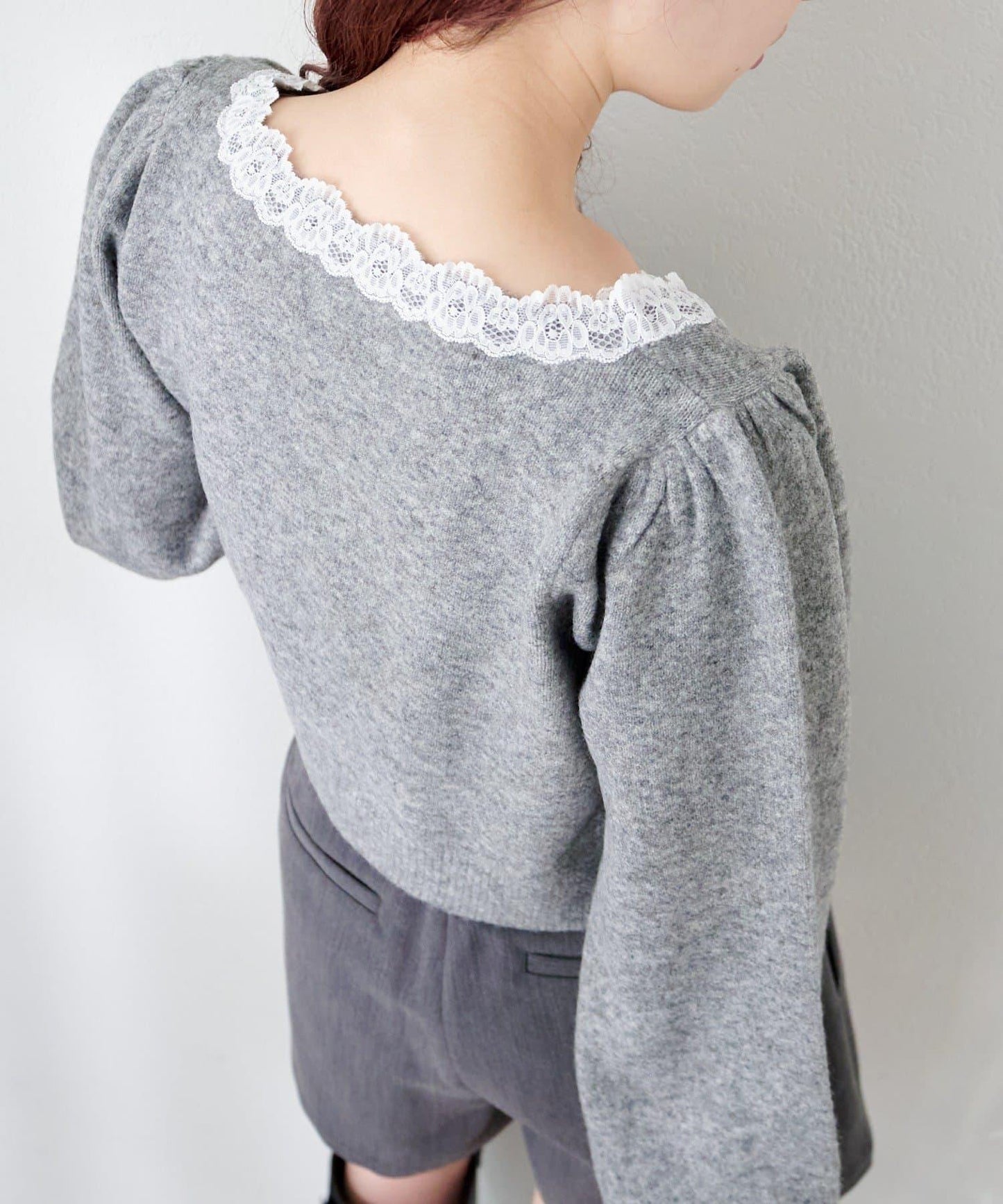 蕾絲針織吊帶衫&開衫套裝