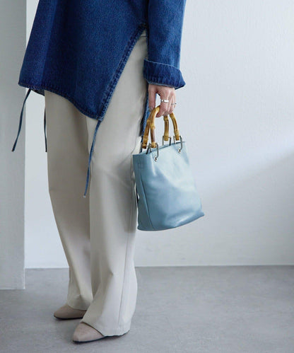 《本革》竹編托特包S