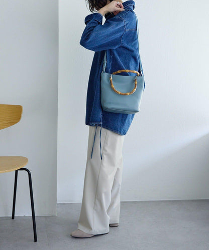 《本革》竹編托特包S