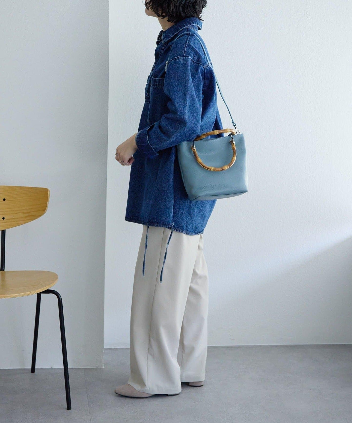 《本革》竹編托特包S