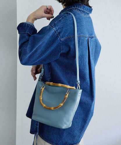 《本革》竹編托特包S