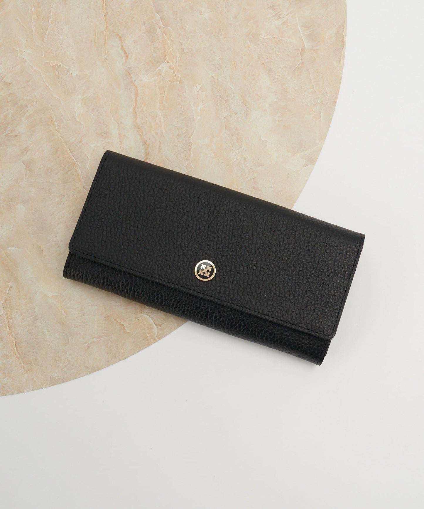 圓形裝飾長款錢包