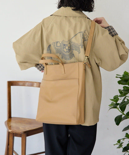 《本革/A4サイズ対応》豎款托特包L