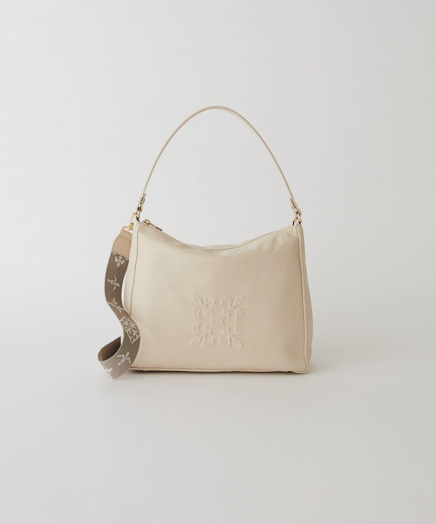 壓紋字母2WAY單肩斜挎包