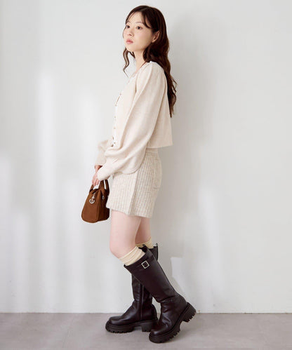 蕾絲針織吊帶衫&開衫套裝