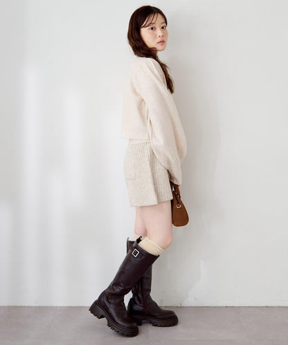 蕾絲針織吊帶衫&開衫套裝