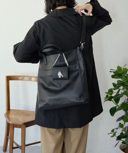 《本革/A4サイズ対応》豎款托特包L