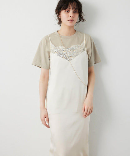 蕾絲長款吊帶裙