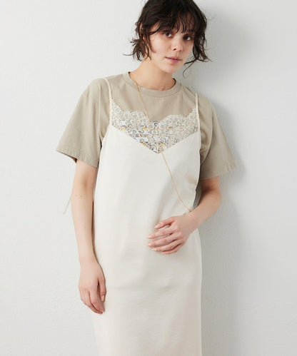 蕾絲長款吊帶裙