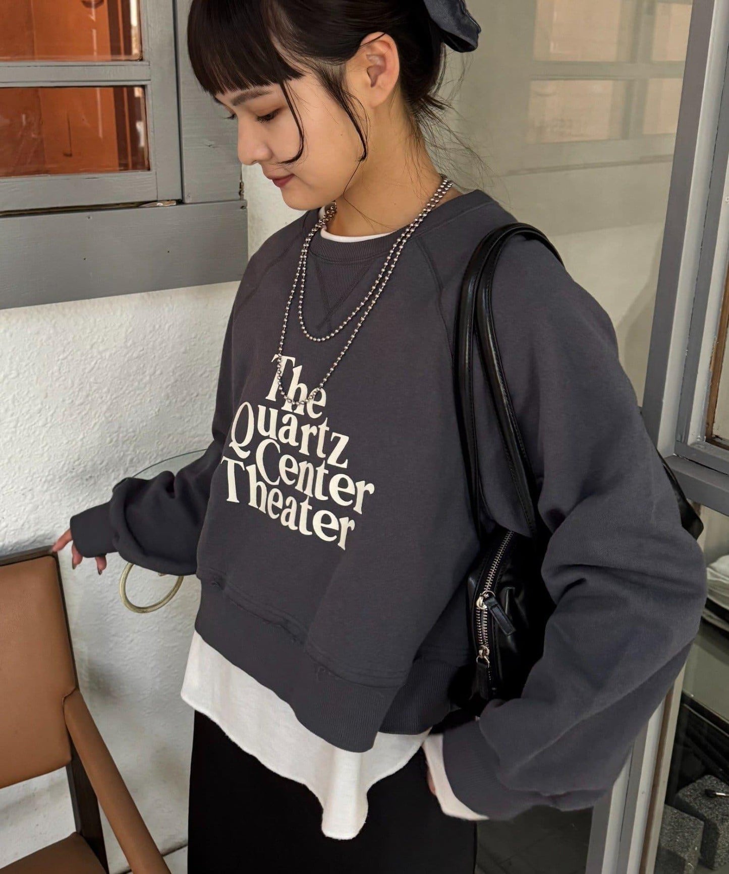 【顆粒感！】乾爽觸感LOGO衛衣