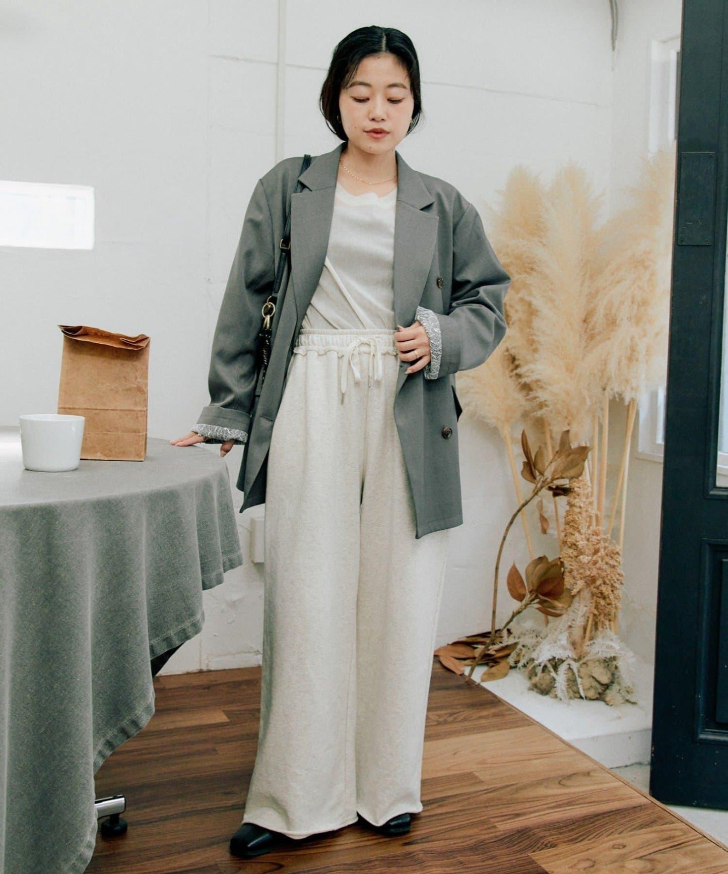 【新色上市】加絨寬鬆休閒褲/衛褲