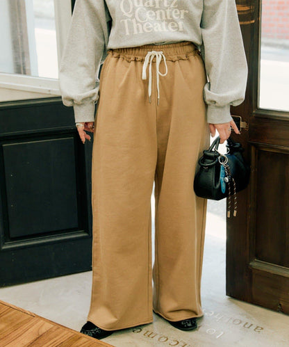 【新色上市】加絨寬鬆休閒褲/衛褲