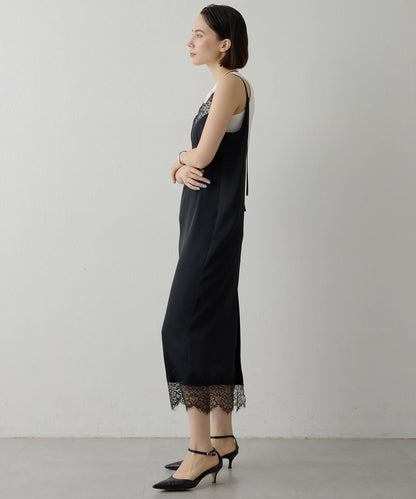 蕾絲長款吊帶裙