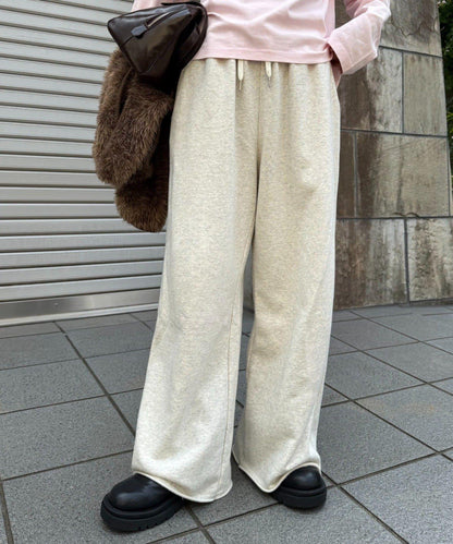 【新色上市】加絨寬鬆休閒褲/衛褲