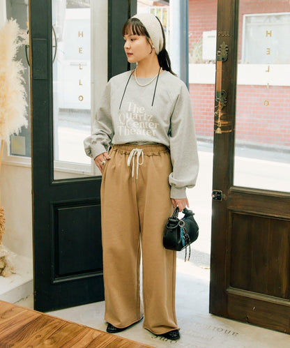 【新色上市】加絨寬鬆休閒褲/衛褲