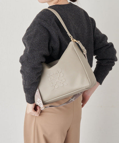 壓紋字母2WAY單肩斜挎包