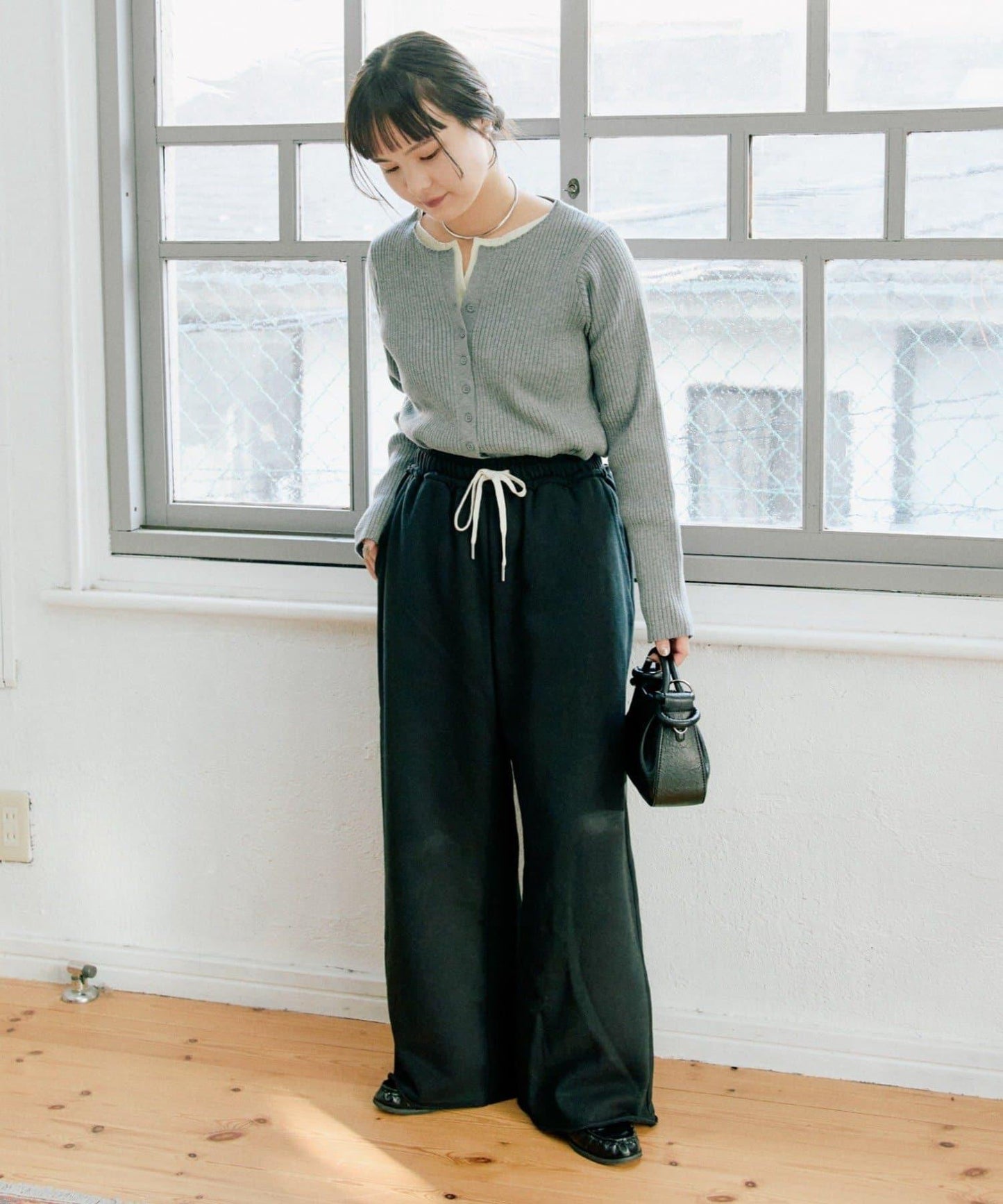 【新色上市】加絨寬鬆休閒褲/衛褲