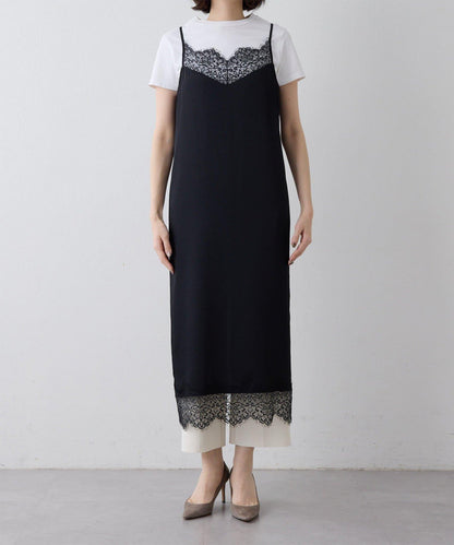 蕾絲長款吊帶裙