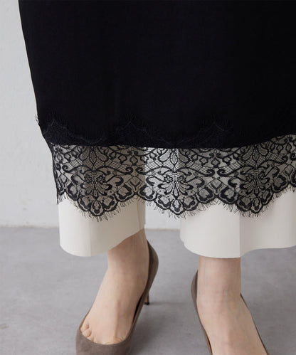 蕾絲長款吊帶裙