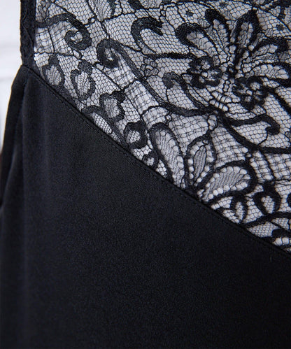 蕾絲長款吊帶裙