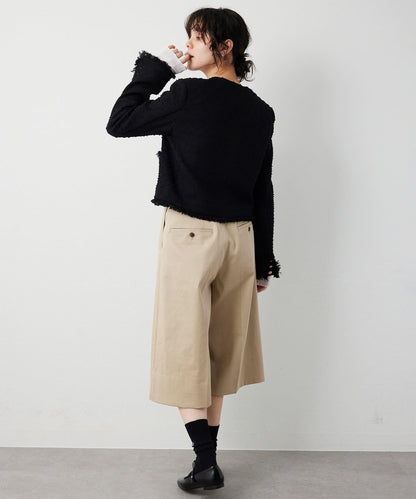 花呢蝴蝶結西裝外套