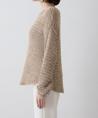 仿麂皮低針距針織衫