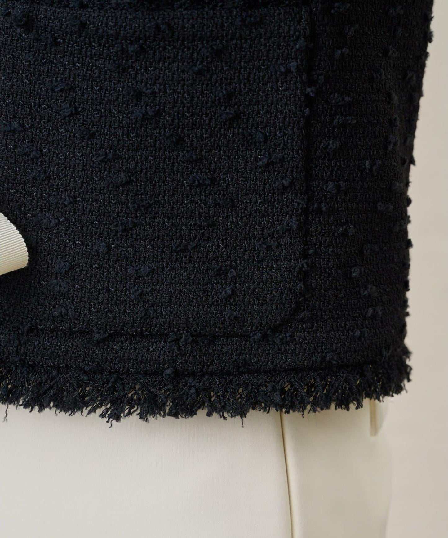 花呢蝴蝶結西裝外套