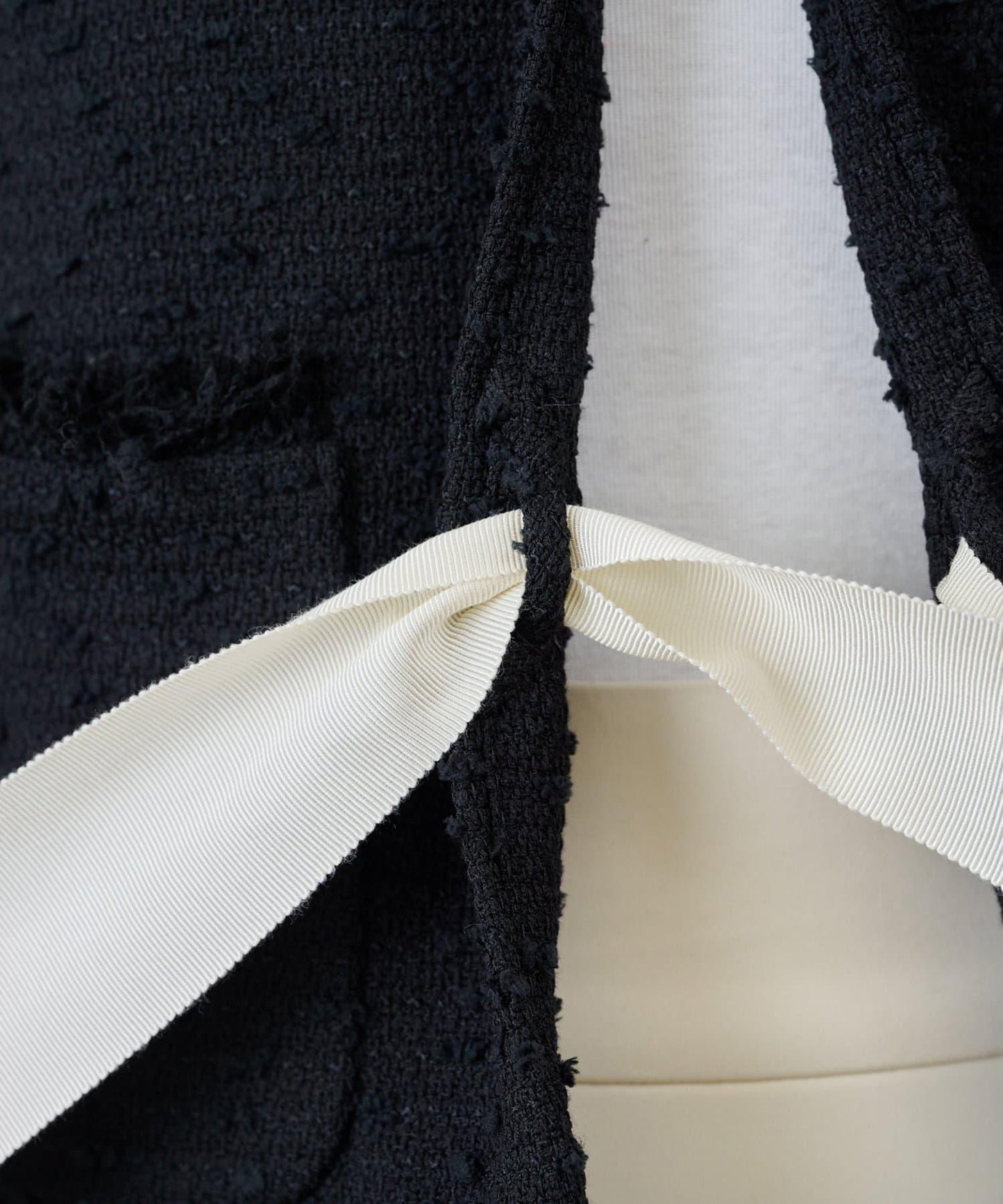 花呢蝴蝶結西裝外套