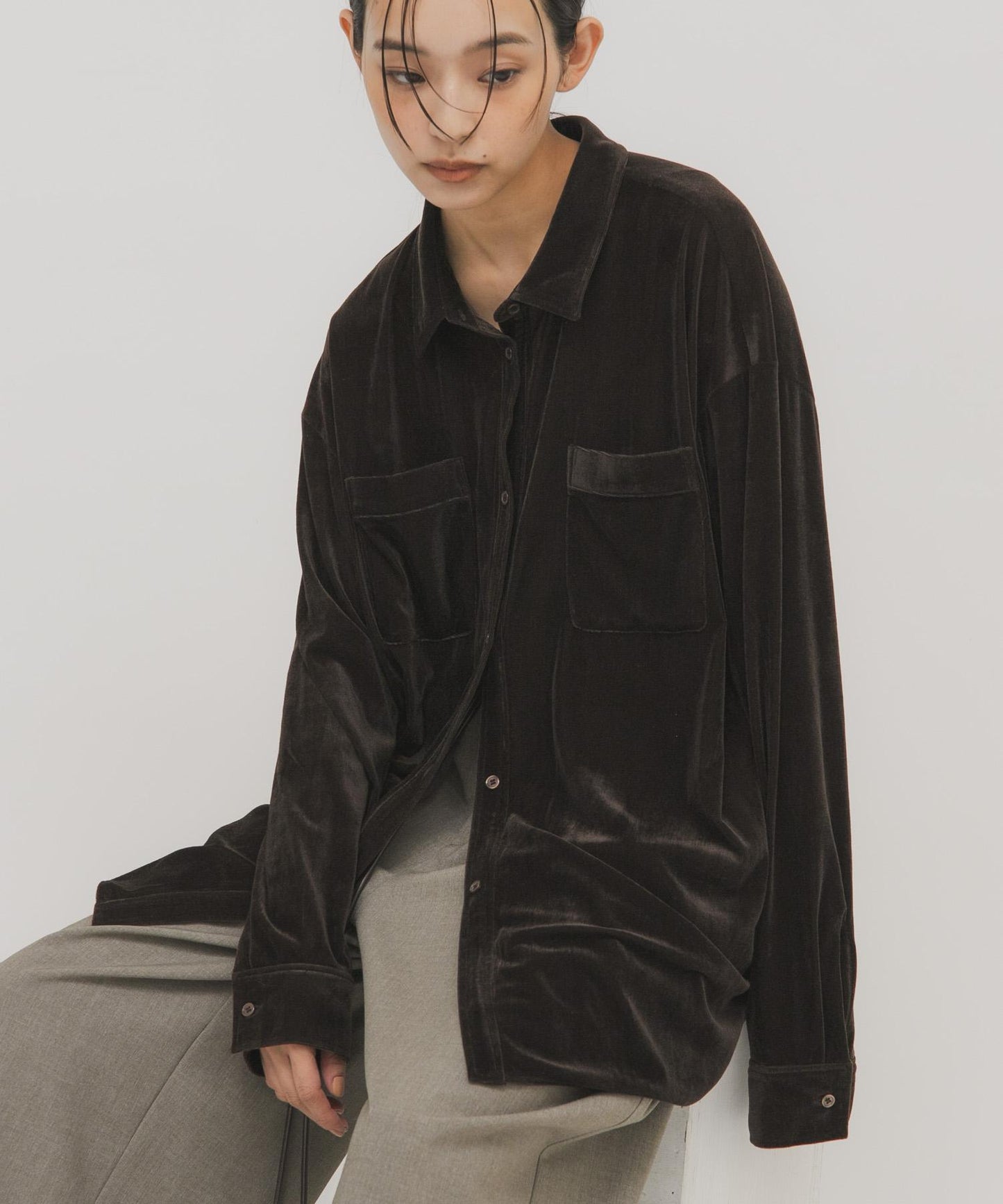 透視貝羅寬鬆襯衫