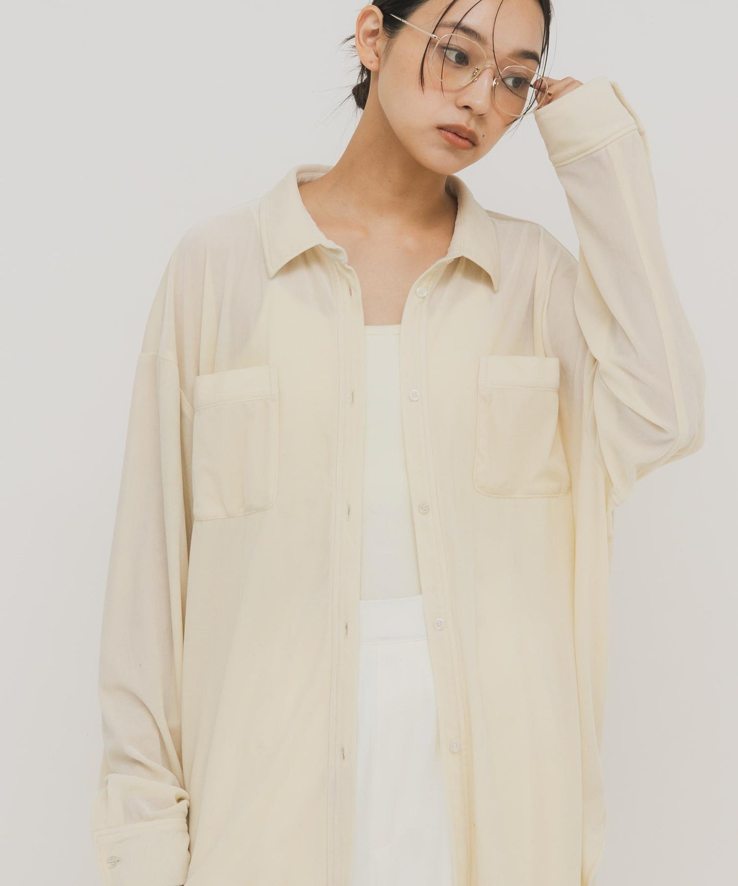 透視貝羅寬鬆襯衫