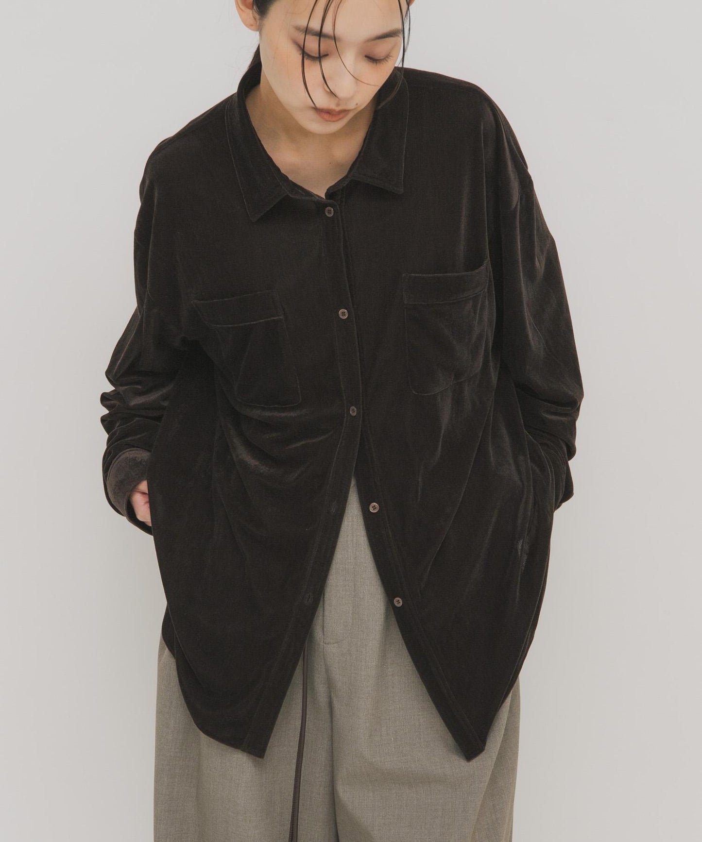 透視貝羅寬鬆襯衫