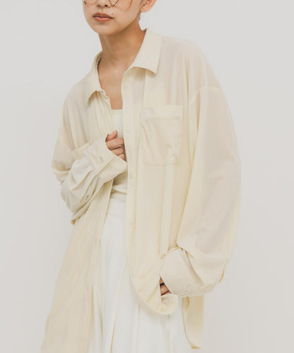 透視貝羅寬鬆襯衫