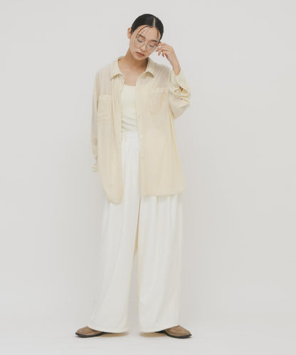 透視貝羅寬鬆襯衫