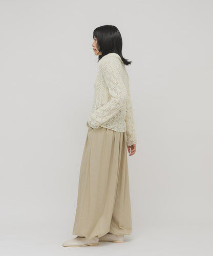 緞面 氣球廓形 褲子