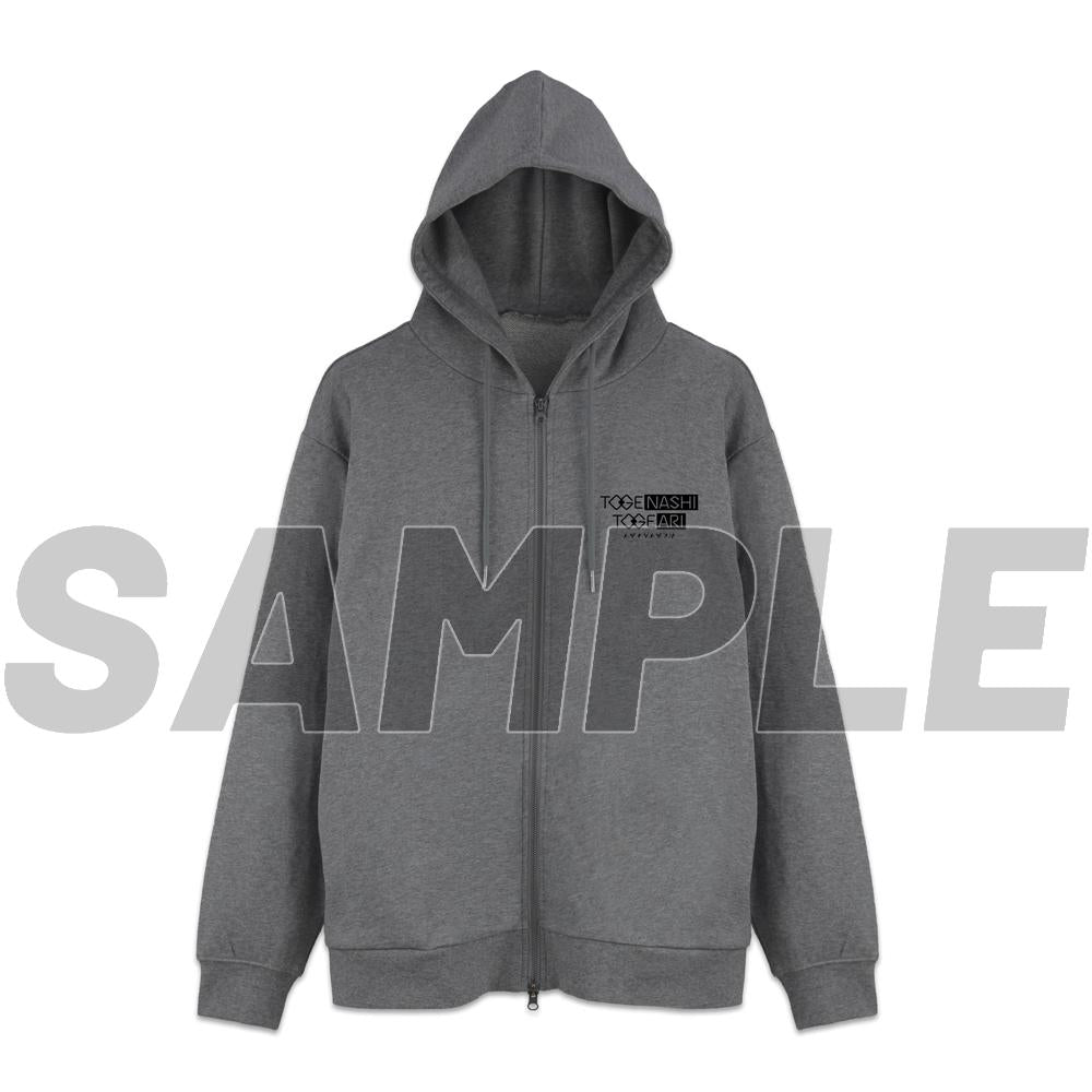 《哭泣少女樂隊》_M_トゲナシトゲアリ 拉鍊連帽衛衣 Ver.2.0/混灰色