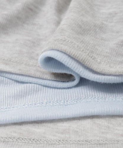 拼色疊穿設計長袖T恤