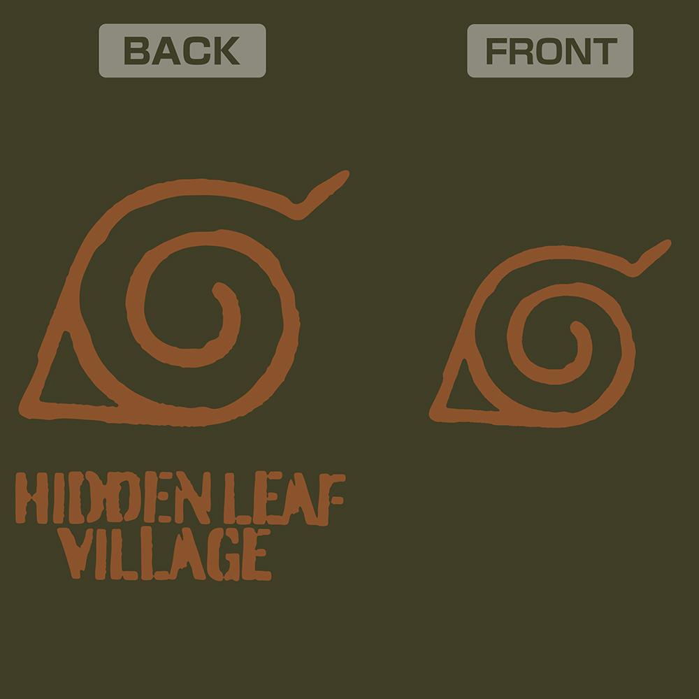 《火影忍者》疾風傳 M碼 木葉隱村復古標誌拉鍊連帽衛衣/MOSS