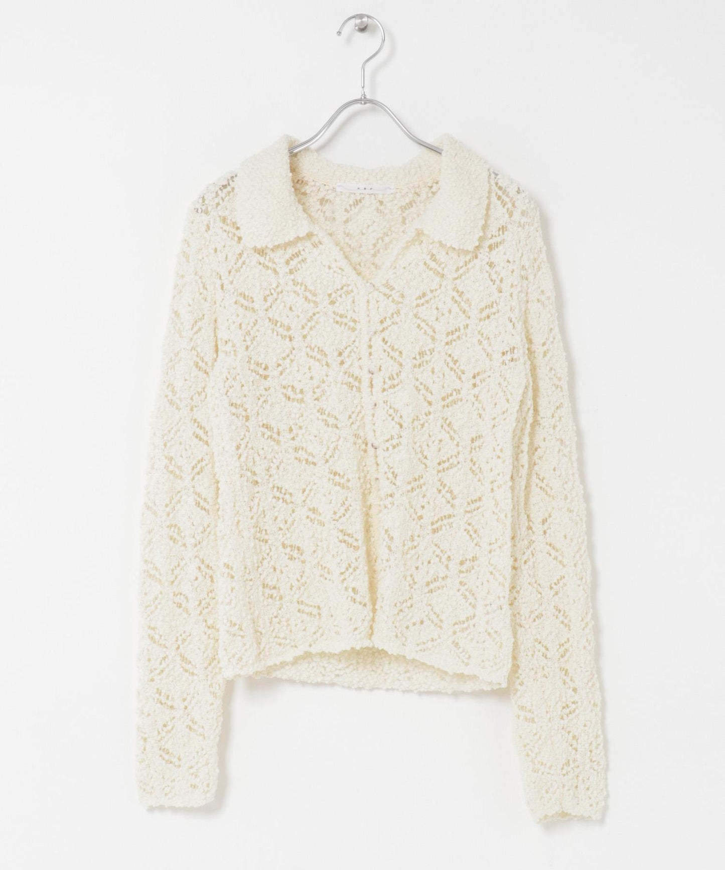 鉤針蕾絲針織襯衫