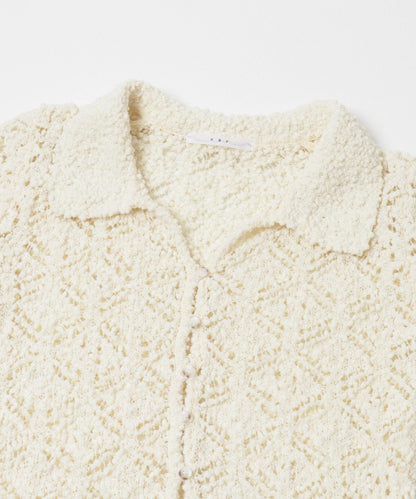 鉤針蕾絲針織襯衫