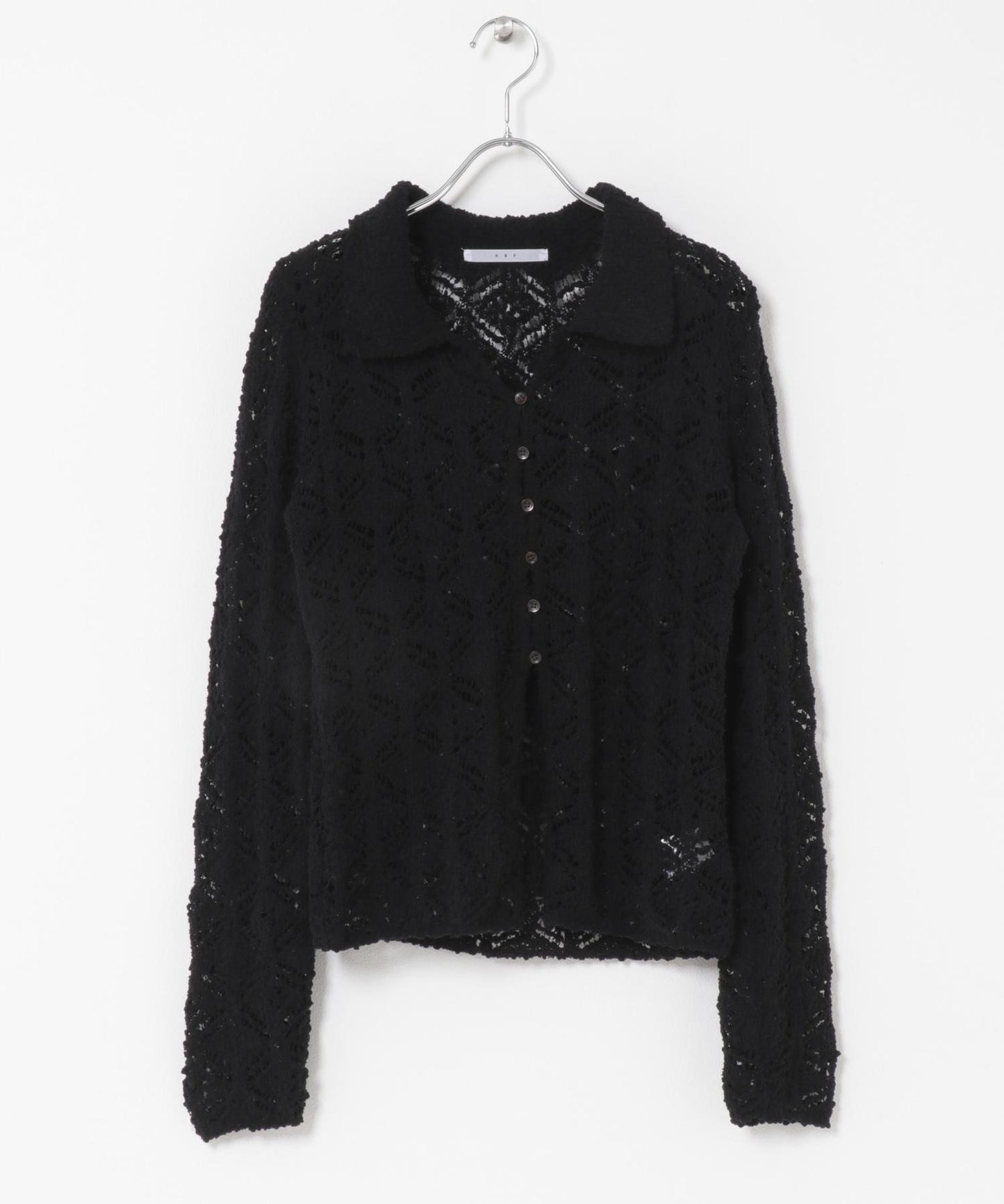 鉤針蕾絲針織襯衫