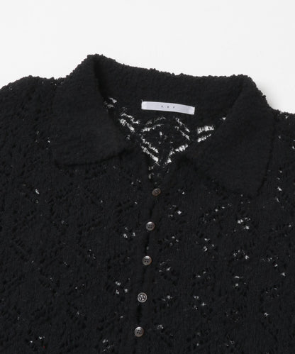 鉤針蕾絲針織襯衫