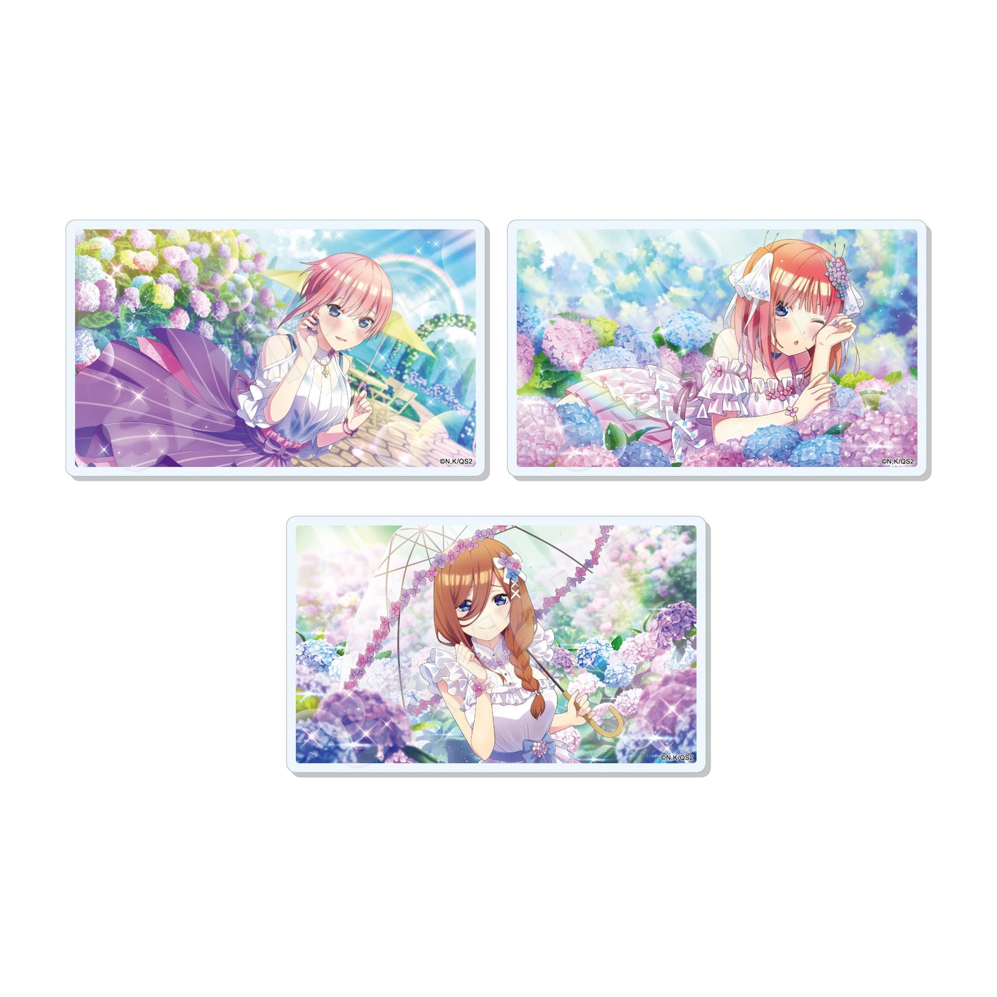 《五等分的新娘》五胞胎拼圖無法五等分。亞克力卡片 /01 全5款【全套BOX／5個裝】