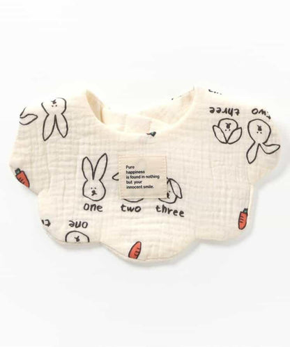 貓・兔子紗布圍兜