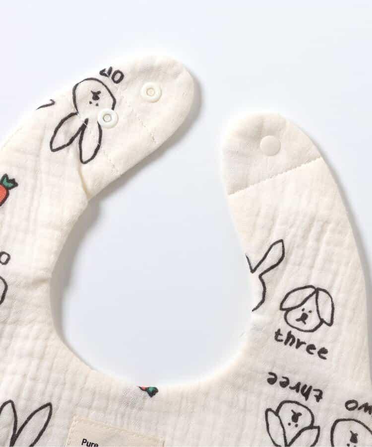 貓・兔子紗布圍兜