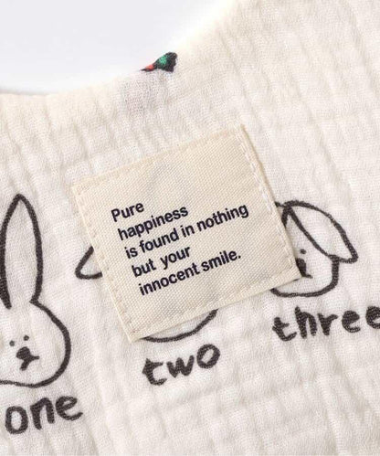 貓・兔子紗布圍兜