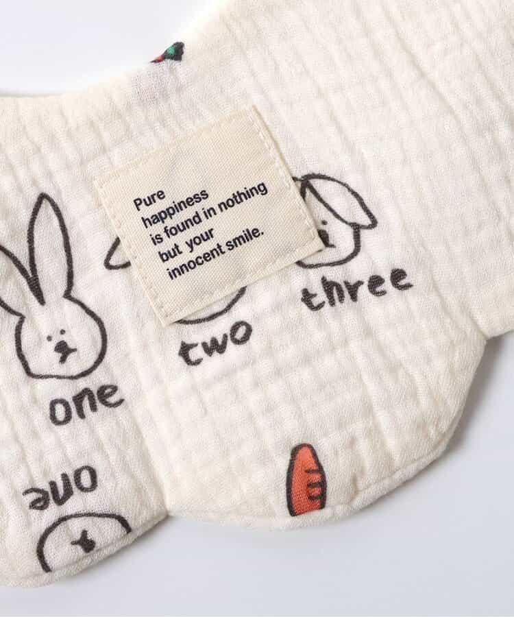 貓・兔子紗布圍兜