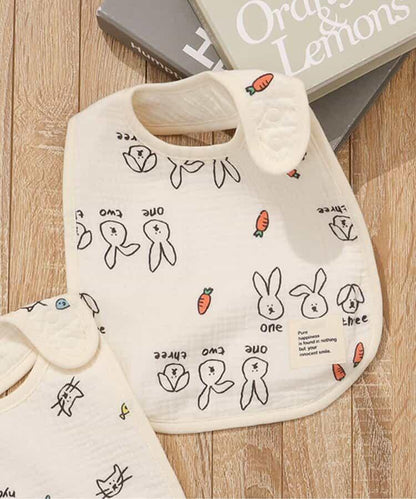 貓咪・兔子大號紗布圍兜