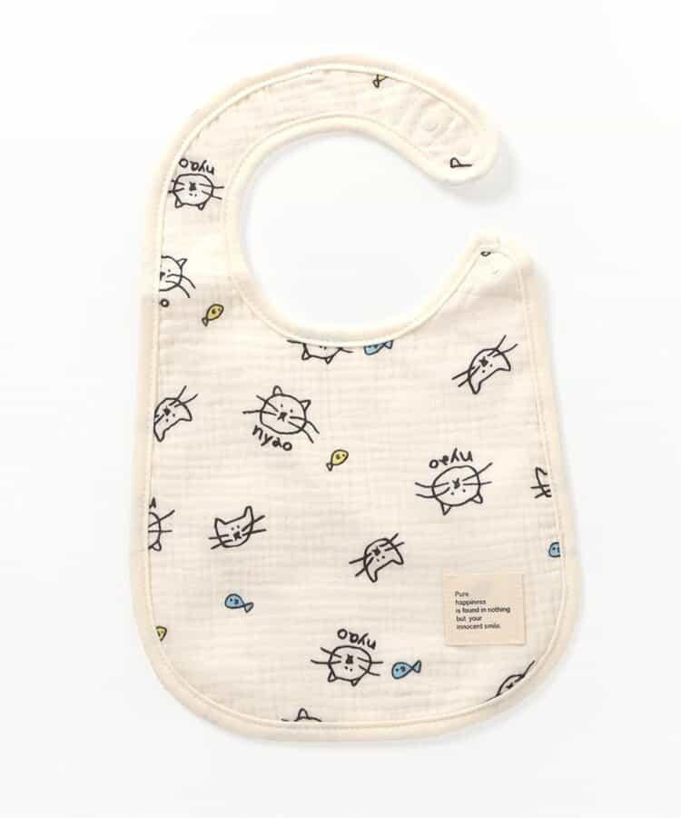 貓咪・兔子大號紗布圍兜