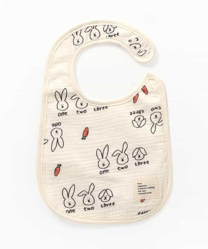 貓咪・兔子大號紗布圍兜