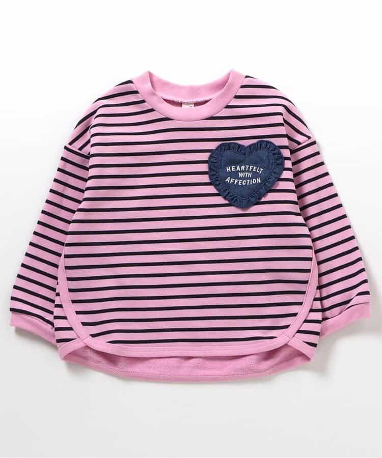 愛心荷葉邊口袋寬鬆衛衣